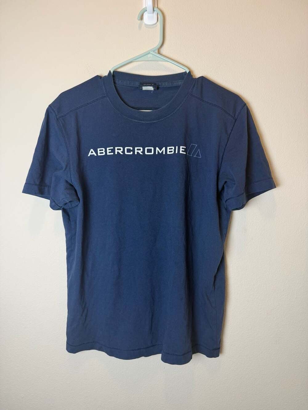Abercrombie & Fitch Gym Issue Muscle T-Shirt Blue Large